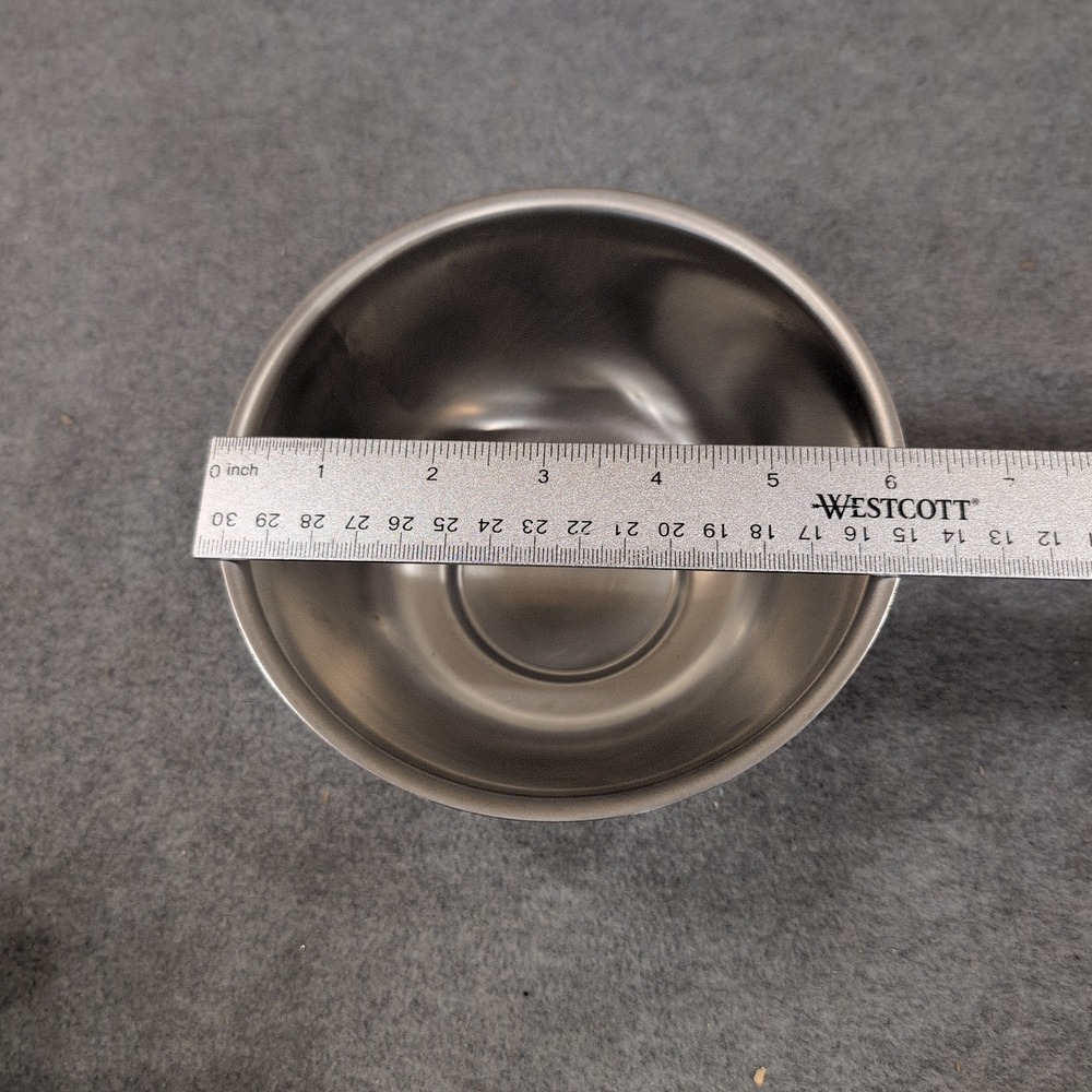 Oneida Carefree Collection Stainless Steel Sauce Bowl with Wood Coaster‎ 8056 - Picture 5 of 5